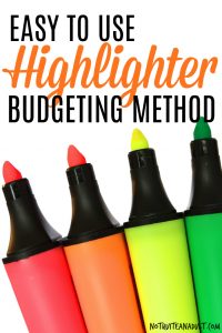 The perfect budgeting method for visual learners | a great beginner budgeting method, the highlighter budget is an amazing option! #budget #budgeting #budgets #notquiteanadult